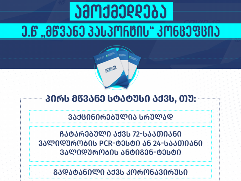 საკოორდინაციო საბჭოს გადაწყვეტილებით, 1-ლი დეკემბრიდან მოქალაქეები მხოლოდ და მხოლოდ...